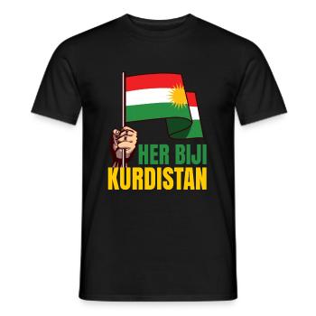 Kurdistan - T-shirt homme - noir - Devant - AI Model Male 178 light (178cm)