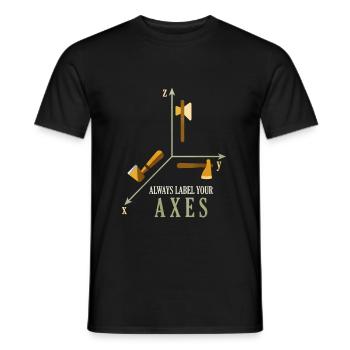 Mathe - Männer T-Shirt - Schwarz - Vorne - AI Model Male 178 light (178cm)