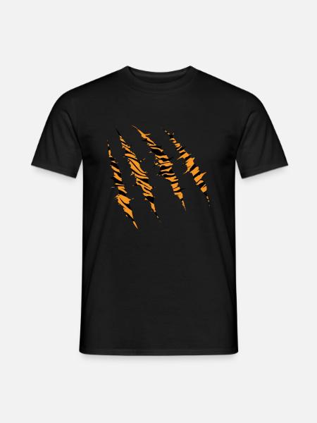 Tiger - Männer T-Shirt - Schwarz