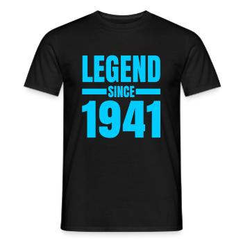 80. Geburtstag 80 Jahre Geburtstagsgeschenkidee - Männer T-Shirt - Schwarz - Vorne - AI Model Male 178 light (178cm)