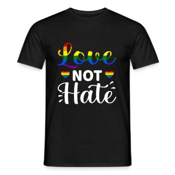 Lgbt - T-shirt homme - noir - Devant - AI Model Male 178 light (178cm)