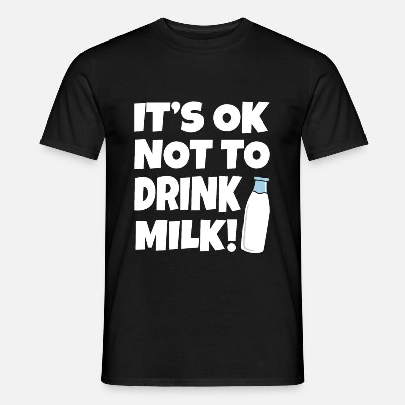 Milch - Männer T-Shirt - Schwarz