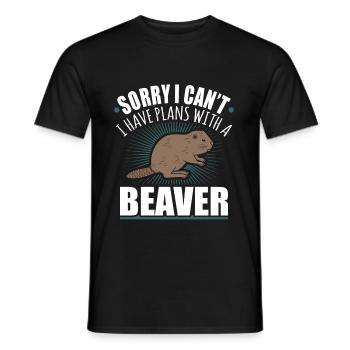 Biber - T-shirt homme - noir - Devant - AI Model Male 178 light (178cm)