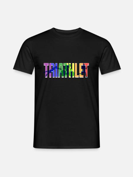 Lgbt Triathlet - Männer T-Shirt - Schwarz