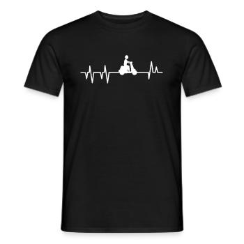 Roller - Männer T-Shirt - Schwarz - Vorne - AI Model Male 178 light (178cm)
