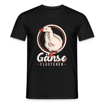 Gans - Männer T-Shirt - Schwarz - Vorne - AI Model Male 178 light (178cm)