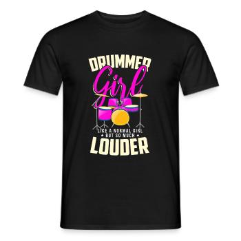 Batterie batteur cadeau de batteur - T-shirt homme - noir - Devant - AI Model Male 178 light (178cm)