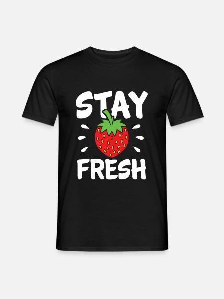 strawberry - Men's T-Shirt - black