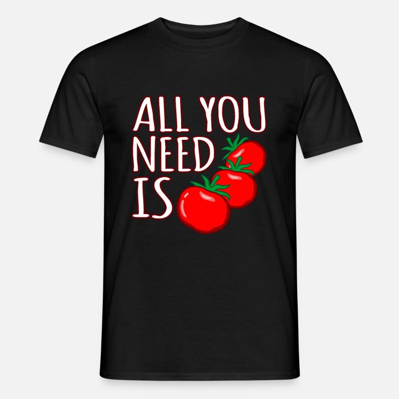 Tomate - Männer T-Shirt - Schwarz