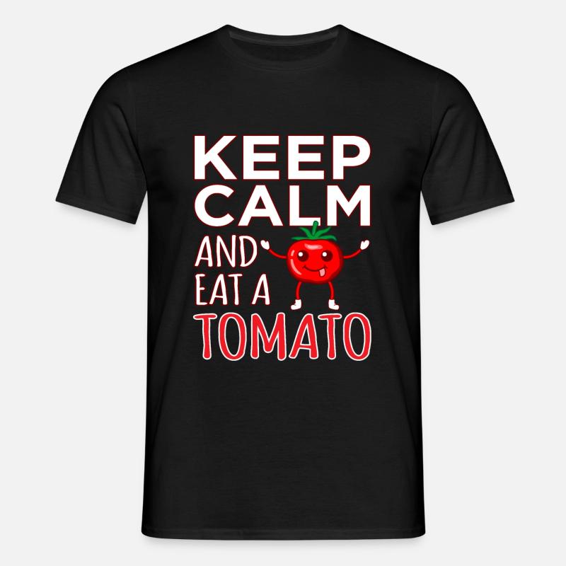 Tomate - Männer T-Shirt - Schwarz