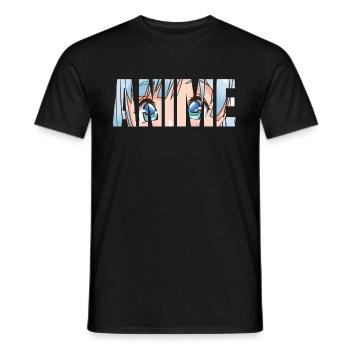 Anime - T-shirt homme - noir - Devant - AI Model Male 178 light (178cm)