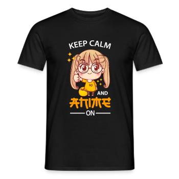 Anime - T-shirt homme - noir - Devant - AI Model Male 178 light (178cm)