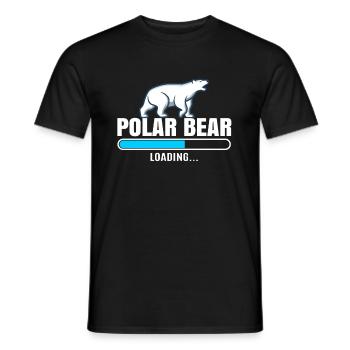 Polar bear - Men's T-Shirt - black - Front - AI Model Male 178 light (178cm)