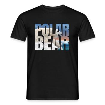 Polar bear - Men's T-Shirt - black - Front - AI Model Male 178 light (178cm)