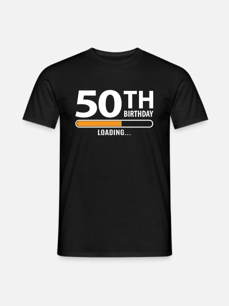 50th birthday - Men's T-Shirt - black