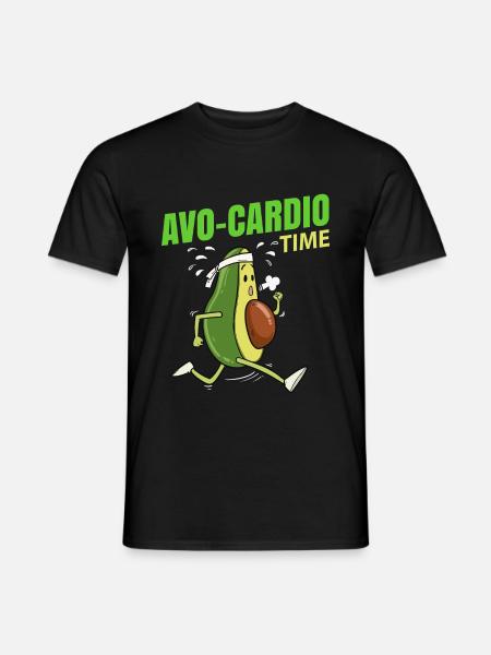 Avocado Running Funny Gift - Men's T-Shirt - black