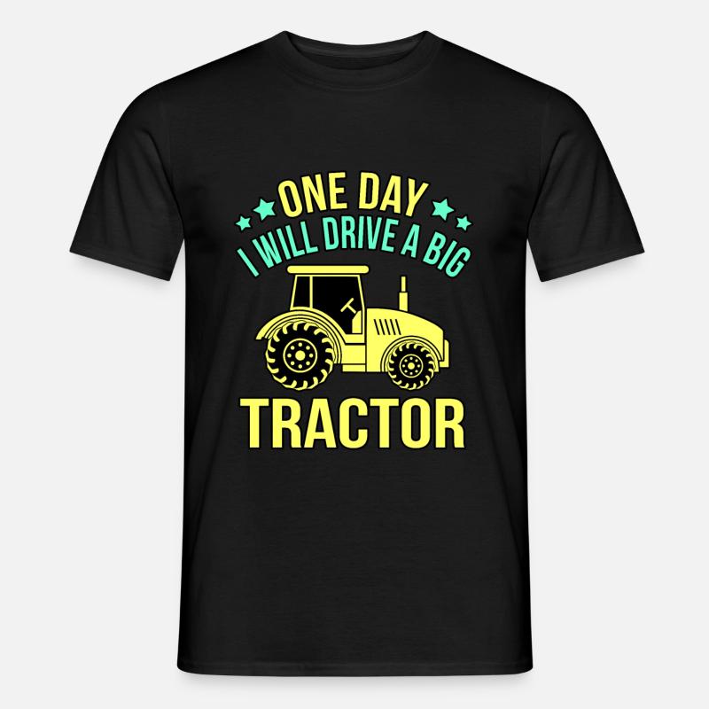 Traktor - Männer T-Shirt - Schwarz
