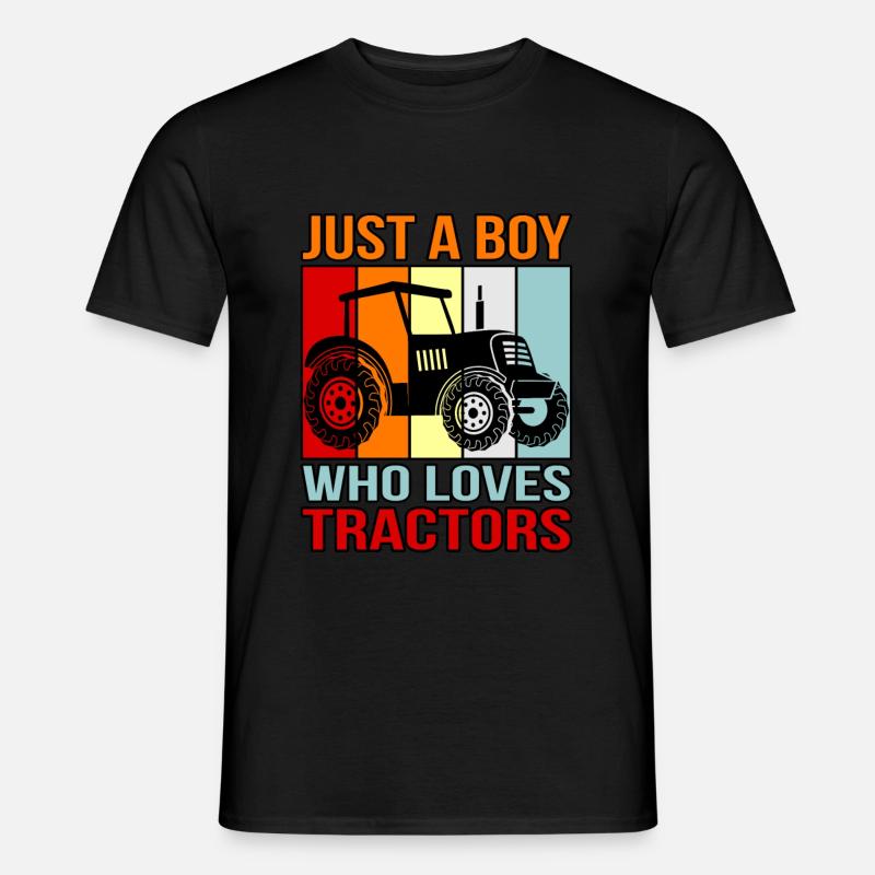Traktor - Männer T-Shirt - Schwarz