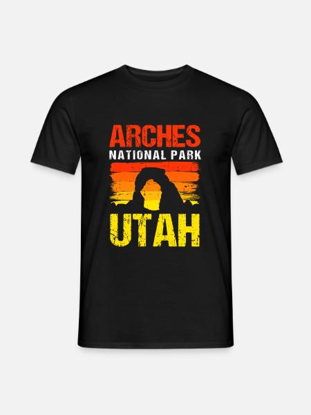 Arches National Park Utah - Men's T-Shirt - black