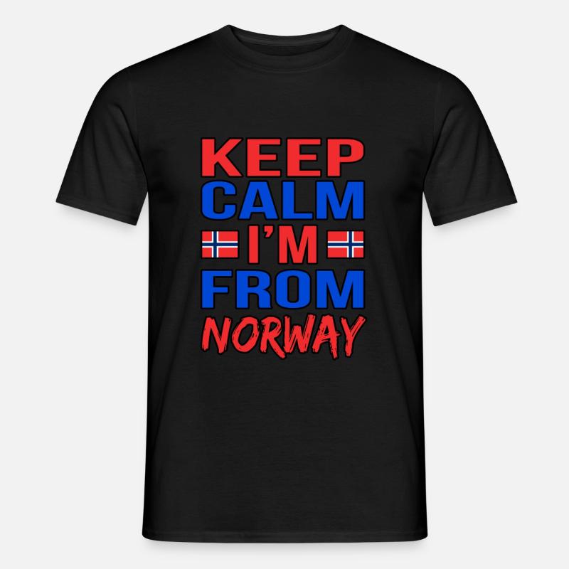 Norwegen - Männer T-Shirt - Schwarz