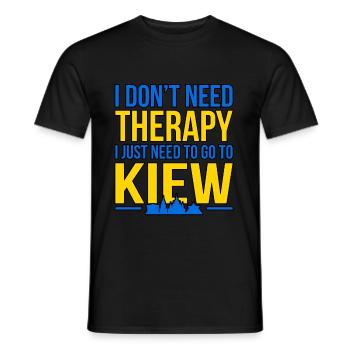 Ukraine Kiew - Männer T-Shirt - Schwarz - Vorne - AI Model Male 178 light (178cm)