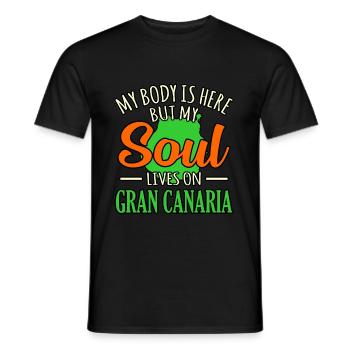 Grande Canarie - T-shirt homme - noir - Devant - AI Model Male 178 light (178cm)
