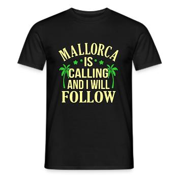 Majorca - Men's T-Shirt - black - Front - AI Model Male 178 light (178cm)