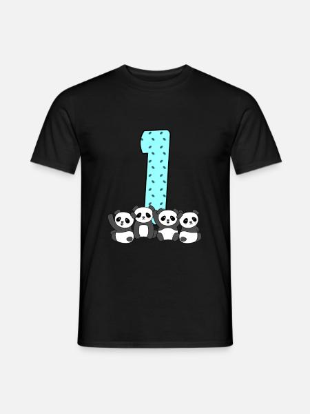 1st birthday - Men's T-Shirt - black