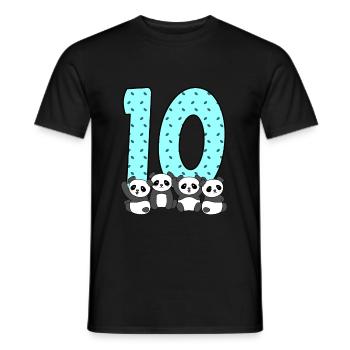 10th birthday - Men's T-Shirt - black - Front - AI Model Male 178 light (178cm)