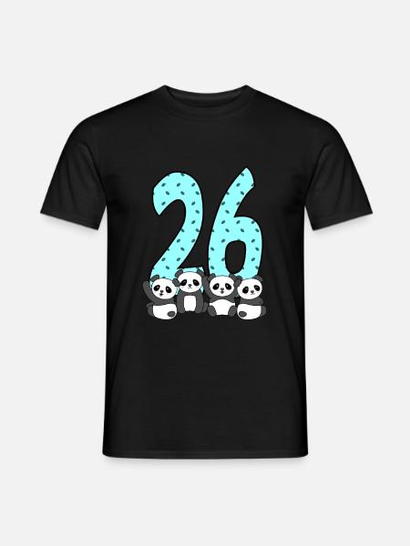 26th birthday - Men's T-Shirt - black