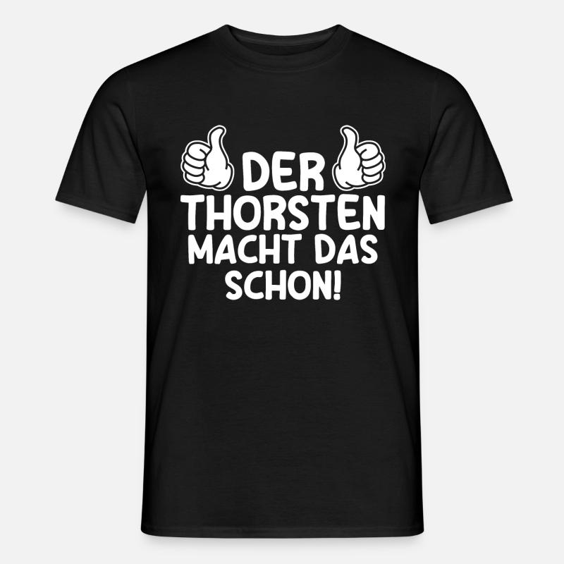 Thorsten - Männer T-Shirt - Schwarz