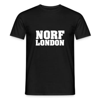 Norf London - Männer T-Shirt - Schwarz - Vorne - AI Model Male 178 light (178cm)