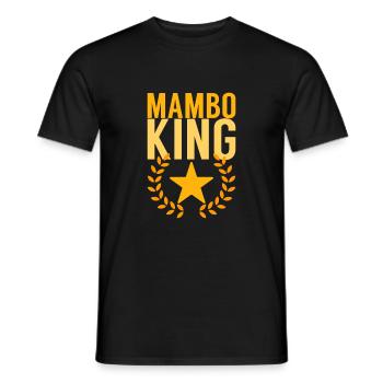 Mambo King yellow - DanceShirts - Männer T-Shirt - Schwarz - Vorne - AI Model Male 178 light (178cm)