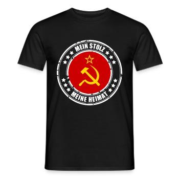 Mein Stolz, Meine Heimat UDSSR - Männer T-Shirt - Schwarz - Vorne - AI Model Male 178 light (178cm)