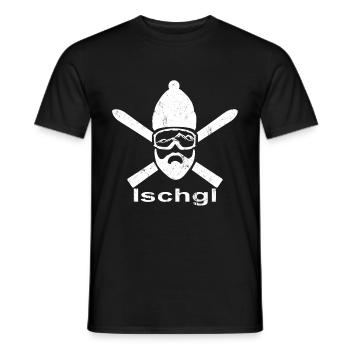 Skifahrer Ischgl - Männer T-Shirt - Schwarz - Vorne - AI Model Male 178 light (178cm)