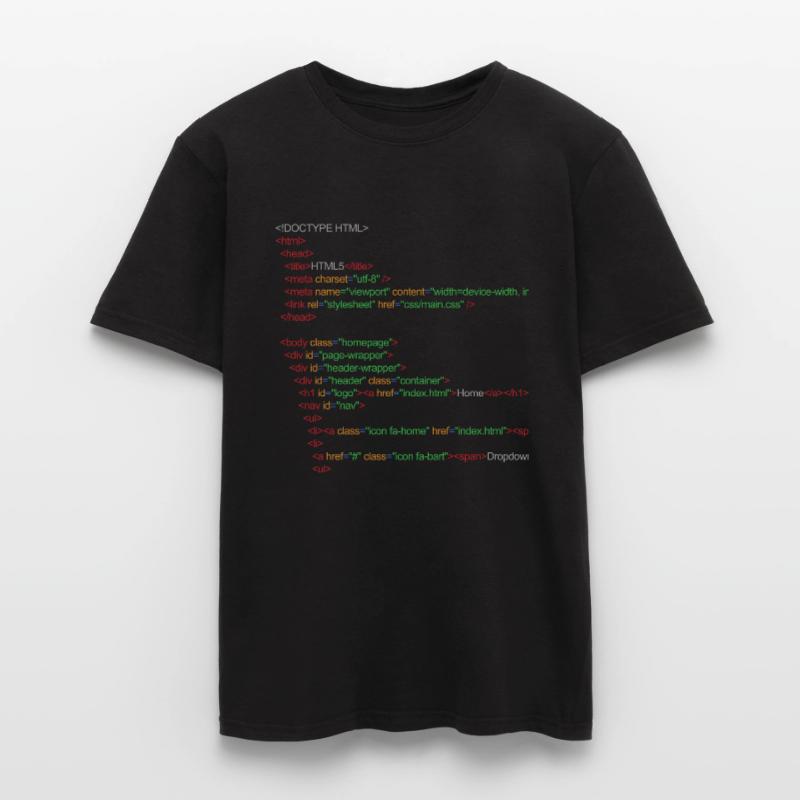 HTML5 code Men's T-Shirt