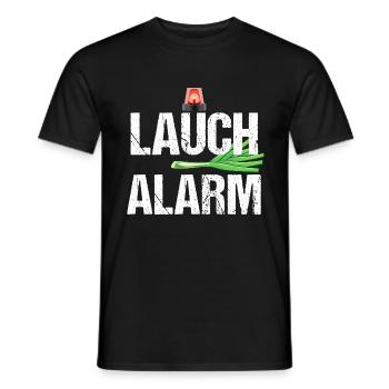 Lauch Alarm Witzige Lustige Sprüche Spast Geschenk - Männer T-Shirt - Schwarz - Vorne - AI Model Male 178 light (178cm)