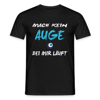 MACH KEIN AUGE KOKAINA SHIRT - Männer T-Shirt - Schwarz - Vorne - AI Model Male 178 light (178cm)