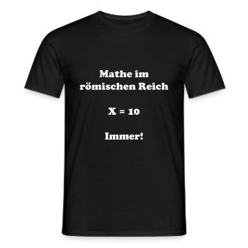 Idée de cadeau en latin pour une étudiante en mathématiques - T-shirt homme - noir - Devant - AI Model Male 178 light (178cm)