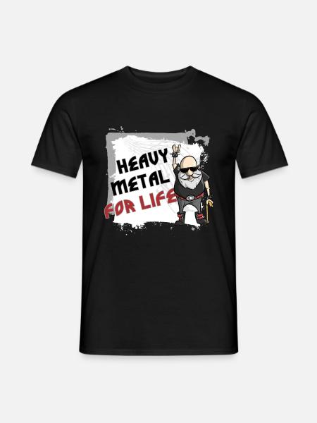 Heavy Metal for Life - Men's T-Shirt - black