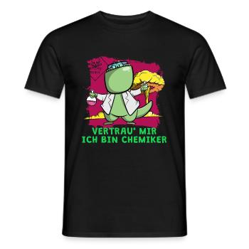 Ich bin Chemiker - Vertrau mir - Männer T-Shirt - Schwarz - Vorne - AI Model Male 178 light (178cm)