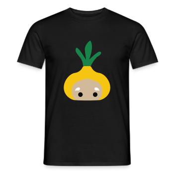 onion - Men's T-Shirt - black - Front - AI Model Male 178 light (178cm)