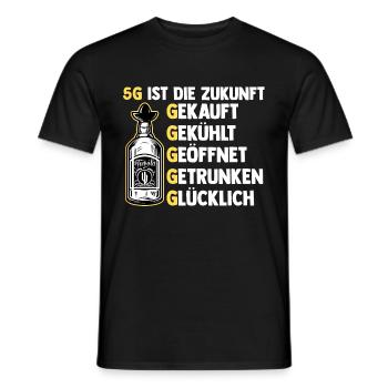 5G ist die Zukunft Tequila - Männer T-Shirt - Schwarz - Vorne - AI Model Male 178 light (178cm)