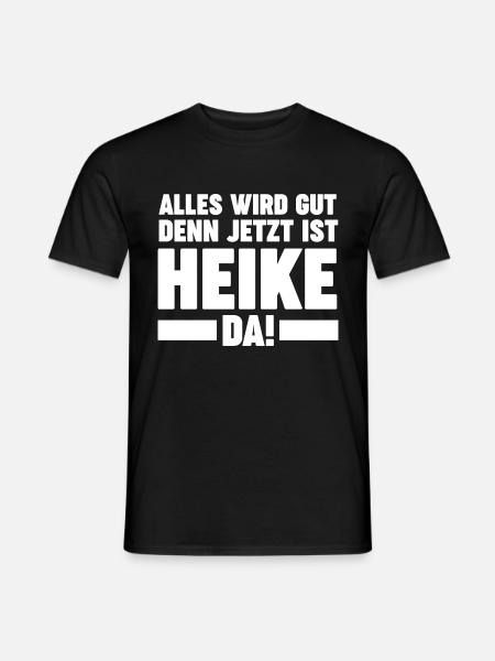 Heike - Männer T-Shirt - Schwarz