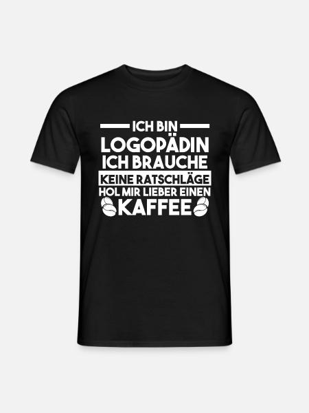 Logopädie Logopädin - Männer T-Shirt - Schwarz