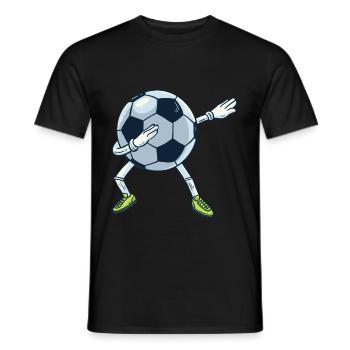 Tamponner le football - T-shirt homme - noir - Devant - AI Model Male 178 light (178cm)