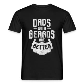 Beard Beard Gift Gift Idea T-Shirt Men's He - Men's T-Shirt - black - Front - AI Model Male 178 light (178cm)