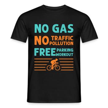 vélo - T-shirt homme - noir - Devant - AI Model Male 178 light (178cm)
