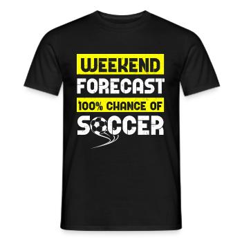 Football football - T-shirt homme - noir - Devant - AI Model Male 178 light (178cm)