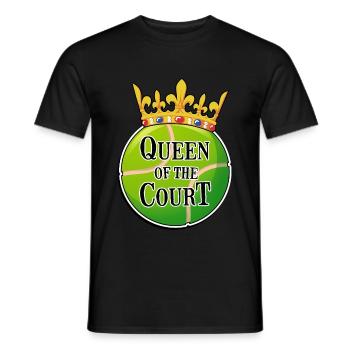 Idée de cadeau de tennis player ladies tennis woman - T-shirt homme - noir - Devant - AI Model Male 178 light (178cm)